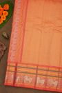 Gadwal Silk Rani Pink Saree With Diamonds In Zari With Lion Motifs Border