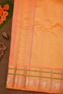 Gadwal Silk Midnight Blue Saree With Diamonds In Zari With Lion Motifs Border