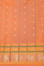 Gadwal Silk Midnight Blue Saree With Diamonds In Zari With Lion Motifs Border