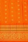 Gadwal Silk Sea Green Saree With Elephant Buttis Body