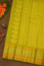Gadwal Silk Maroon Saree With Mango Paisley Buttis Body