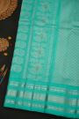 Gadwal Silk Cream Saree With Floral And Mango Paisley Border