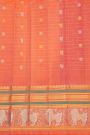Gadwal Silk Rani Pink Saree With Temple Border
