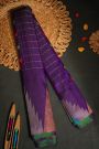 Gadwal Silk Violet Saree With Temple Border