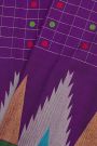 Gadwal Silk Violet Saree With Temple Border