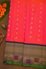 Gadwal Silk Dual Colour Saree With Diamond Zari Contrast Border