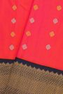 Gadwal Silk Dual Colour Saree With Diamond Zari Contrast Border