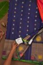 Gadwal Silk Dual Colour Saree With Diamond Zari Contrast Border