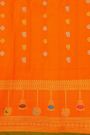 Gadwal Silk Mehendi Green Saree With Meenakari Border
