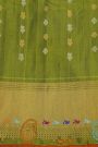 Gadwal Silk Violet Saree With Meenakari Border