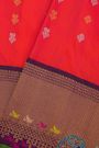 Gadwal Silk Dual Colour Saree With Birds And Paisley Border