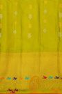 Gadwal Silk Royal Blue Saree With Meenakari Birds Border