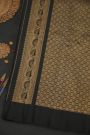 Gadwal Silk Slate Grey Saree With Peacock Buttis Body And Temple Border