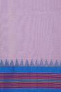 Khaadi Silk Lavender Saree With Multi Colour Lines Border