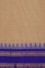 Khaadi Peach Saree With Florals And Temples Border