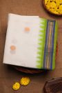 Khaadi Silk Off White Saree With Zari Buttis Body