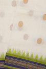 Khaadi Silk Off White Saree With Zari Buttis Body