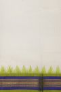 Khaadi Silk Off White Saree With Zari Buttis Body