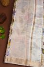Matka Silk Off White Saree