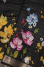 Matka Silk Black Saree
