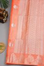 Fancy Matka Silk Dark Peach Saree