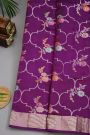 Fancy Matka Silk Purple Saree
