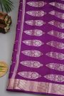Fancy Matka Silk Purple Saree
