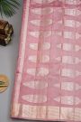Fancy Matka Silk Onion Pink Saree