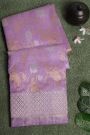 Chanderi Sico Purple Saree
