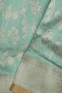 Chanderi Sico Blue Saree