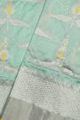 Chanderi Sico Light Green Saree