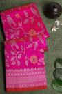 Chanderi Sico Pink Saree