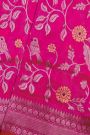 Chanderi Sico Pink Saree