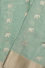 Chanderi Sico Light Blue Saree