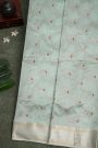 Chanderi Sico Sea Foam Green Saree