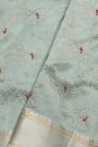 Chanderi Sico Sea Foam Green Saree
