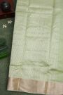 Chanderi Sico Pale Green Saree