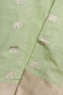 Chanderi Sico Pale Green Saree