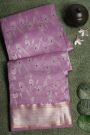 Chanderi Sico Lavender Saree