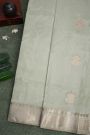 Chanderi Sico Pista Green Saree
