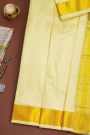 Kancheepuram Silk Cream Dhoti And Shalya