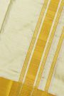 Kancheepuram Silk Cream Dhoti And Shalya