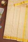 Kancheepuram Silk Beige Dhoti And Shalya