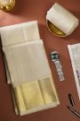 Kancheepuram Silk Off White Dhoti