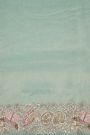 Fancy Tissue Sky Blue Saree