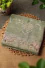 Fancy Tissue Sage Green Saree