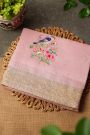 Fancy Tissue Pink Saree