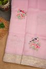 Fancy Tissue Pink Saree