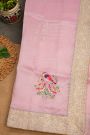 Fancy Tissue Pink Saree