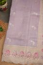 Fancy Tissue Lavender Saree